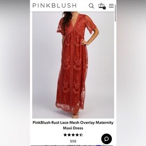 Burnt Orange Lace Dress